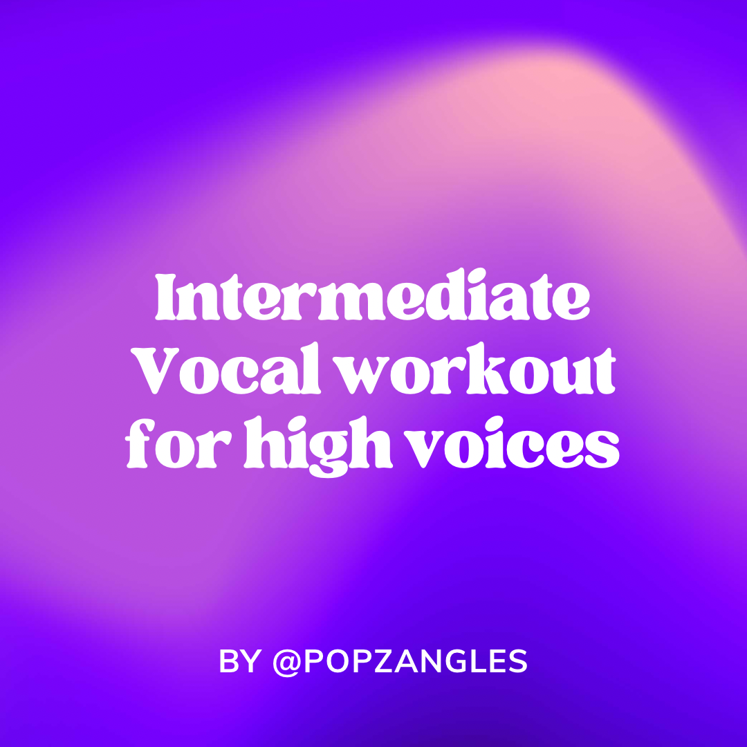 20 minute intermediate vocal workout for high voices