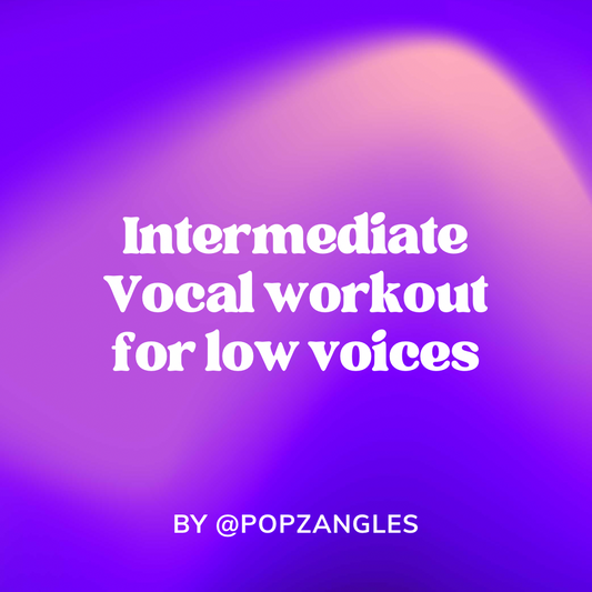 20 minute intermediate vocal workout for low voices